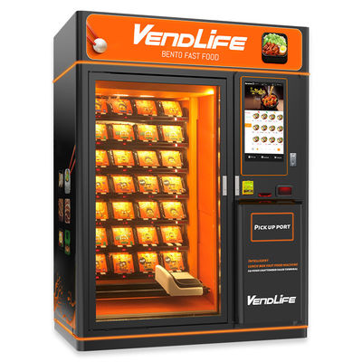 Combo Hot Food Vending Machines , 110V Ready Meal Vending Machine MDB System