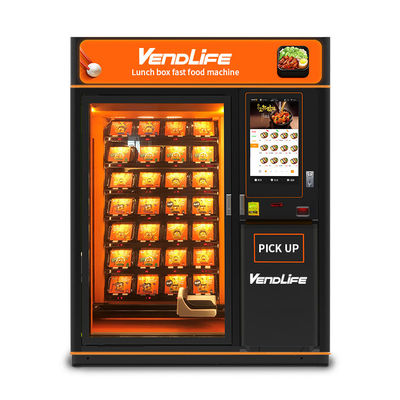 Fast Food Hot Food Vending Machines 3800W FCC Approved With Multimedia Screen