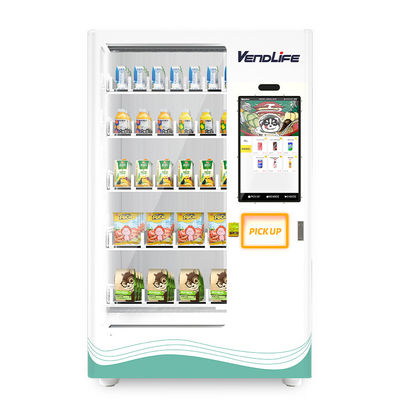 Large Capacity Fresh Food Vending Machine 304SS Elevator Platform Dustproof