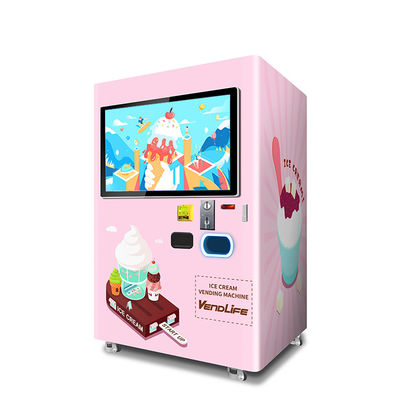 Automatic Ice Cream Vending Machine 850W Power Supply ODM Available