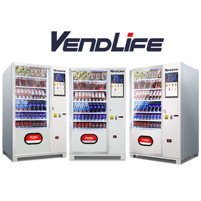 New Model cuatm desigh Snack and Drink Combo Black  Vending Machine for Europe