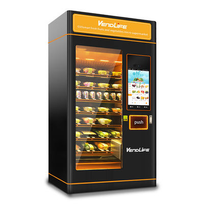 Salad  Vegetable And Fruits Single Cabinents Fully Automatic Vending Machines Supplier With 2021 New Style For S