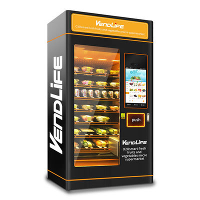 Salad Vegetable And Fruits Fully Automatic Single-Cabinet Commercial Hot Food Vending Machine For 2021 New Style
