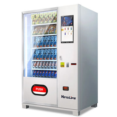 New Model cuatm desigh Snack and Drink Combo Black  Vending Machine for Europe
